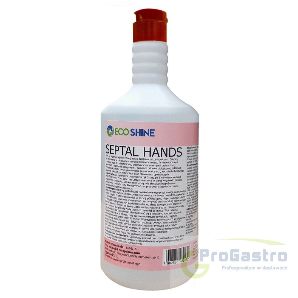 Ecoshine Septal Hands higieniczna dezynfekcja rąk Ecoshine Septal Hands higieniczna dezynfekcja rąk