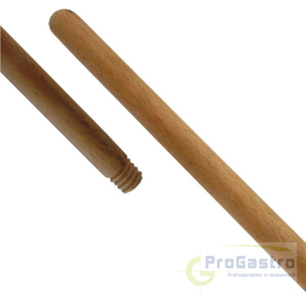 Kij drewniany 120 cm z gwintem Kij drewniany 120 cm z gwintem