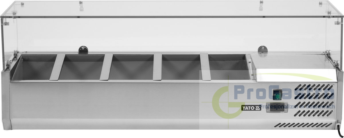 Nadstawka chłodnicza 5x GN 1/4 YatoGastro 1200x335x435 mm Nadstawka chłodnicza 5x GN 1/4 YatoGastro 1200x335x435 mm
