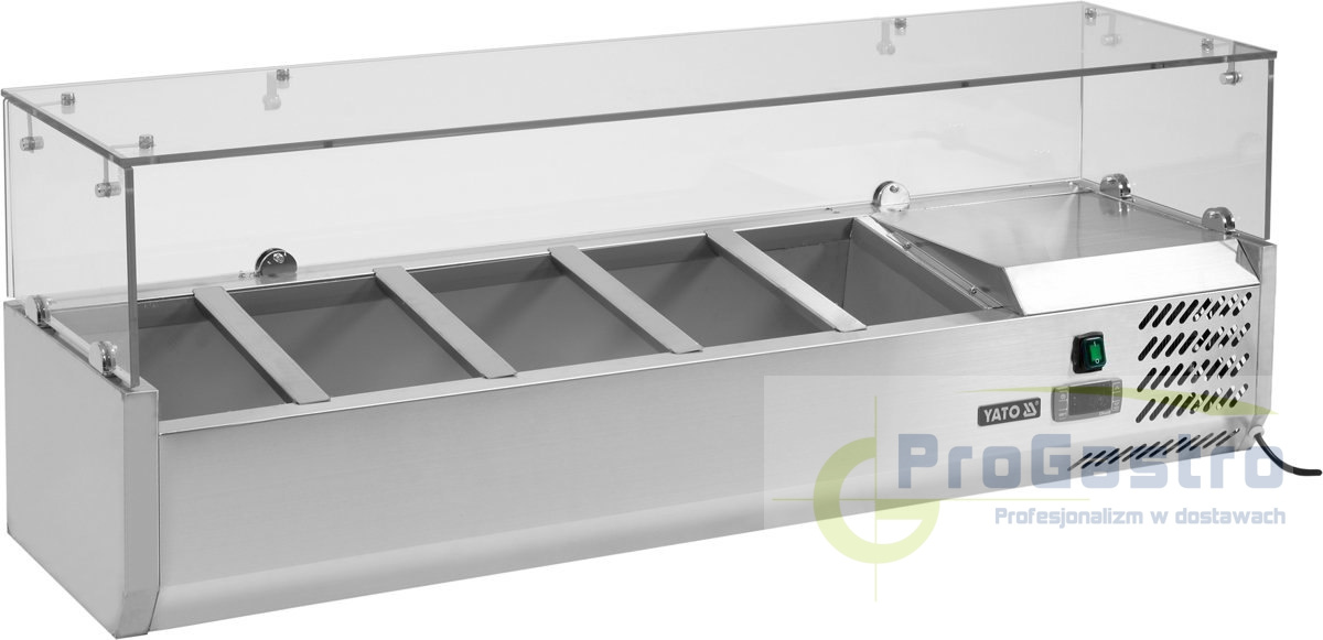 Nadstawka chłodnicza 5x GN 1/4 YatoGastro 1200x335x435 mm Nadstawka chłodnicza 5x GN 1/4 YatoGastro 1200x335x435 mm