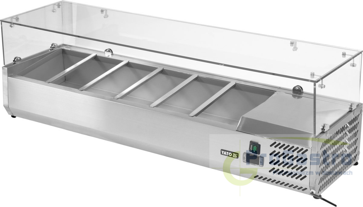 Nadstawka chłodnicza 6x GN 1/4 YatoGastro 1400x335x435 mm Nadstawka chłodnicza 6x GN 1/4 YatoGastro 1400x335x435 mm