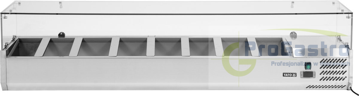 Nadstawka chłodnicza 8x GN 1/4 YatoGastro 1800x335x435 mm Nadstawka chłodnicza 8x GN 1/4 YatoGastro 1800x335x435 mm