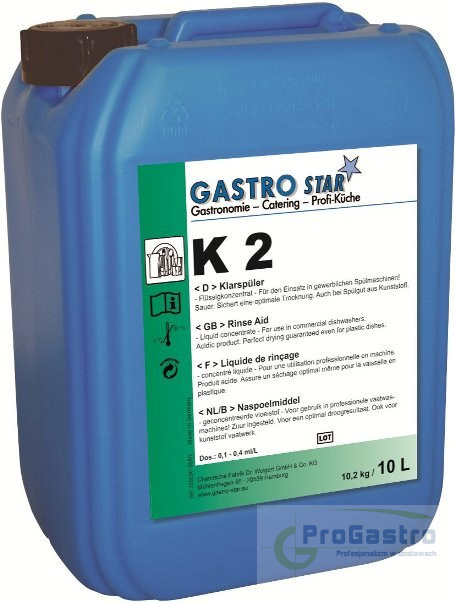 Płyn płuczący GastroStar K2 10 l Płyn płuczący GastroStar K2 10 l