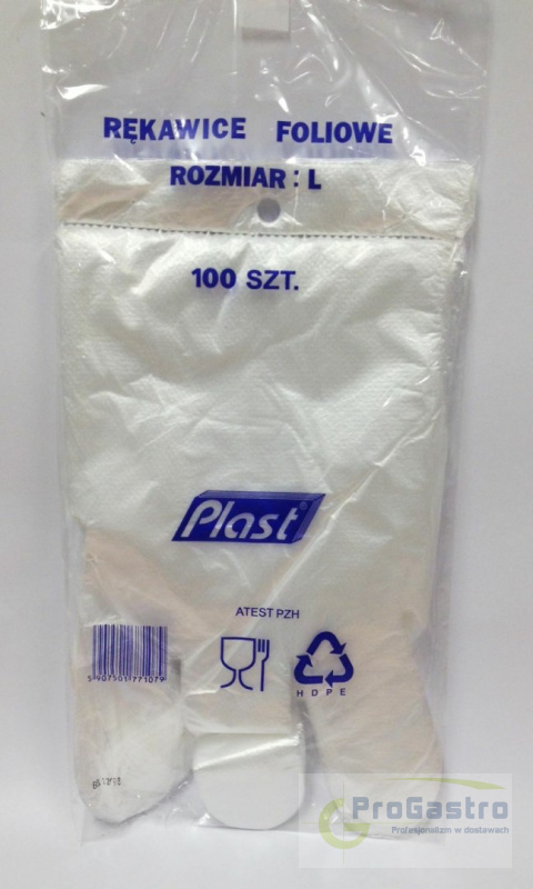 Rękawice Foliowe 100 sztuk HDPE Rozmiar M Rękawice Foliowe 100 sztuk HDPE Rozmiar M