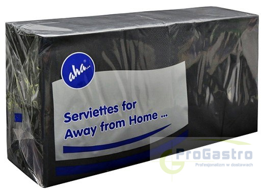 Serwetki czarne 33x33 cm 2 warstwy 250 sztuk 1/4 Serwetki czarne 33x33 cm 2 warstwy 250 sztuk 1/4