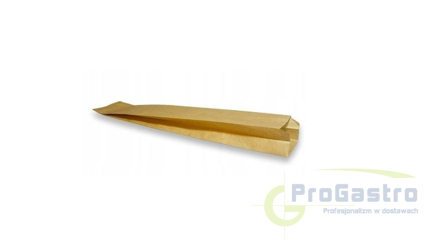 Torba papierowa 49x10x5 cm fałdowa bagietka 1000 sztuk brązowa Torba papierowa 49x10x5 cm fałdowa bagietka 1000 sztuk brązowa