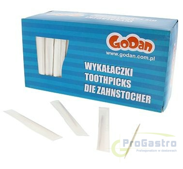 Wykałaczki drewniane 1000 szt. pakowane papier Wykałaczki drewniane 1000 szt. pakowane papier