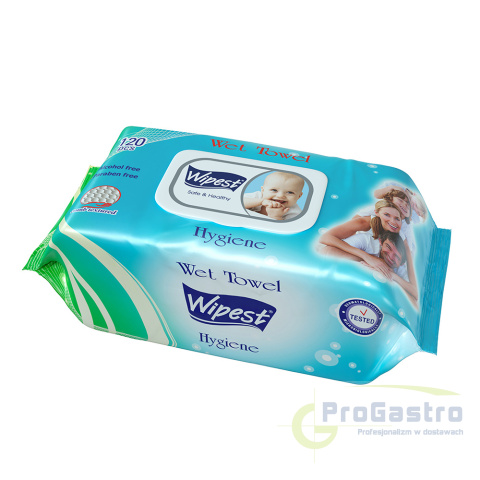 Chusteczki nawilżane Wipest Hygiene dla dzieci 120 sztuk Chusteczki nawilżane Wipest Hygiene dla dzieci 120 sztuk