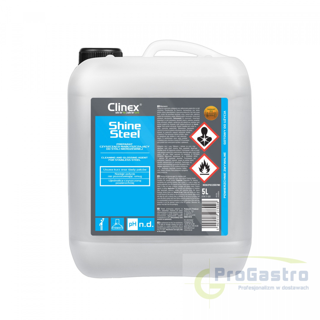Clinex Shine Steel 5 l Clinex Shine Steel 5 l