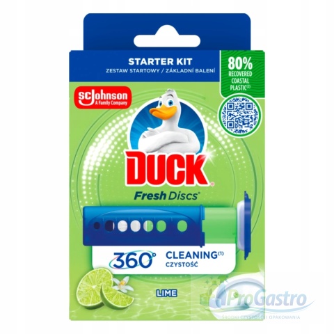 Duck Fresh Disc urządzenie + wkład Lime zestaw startowy 36 ml