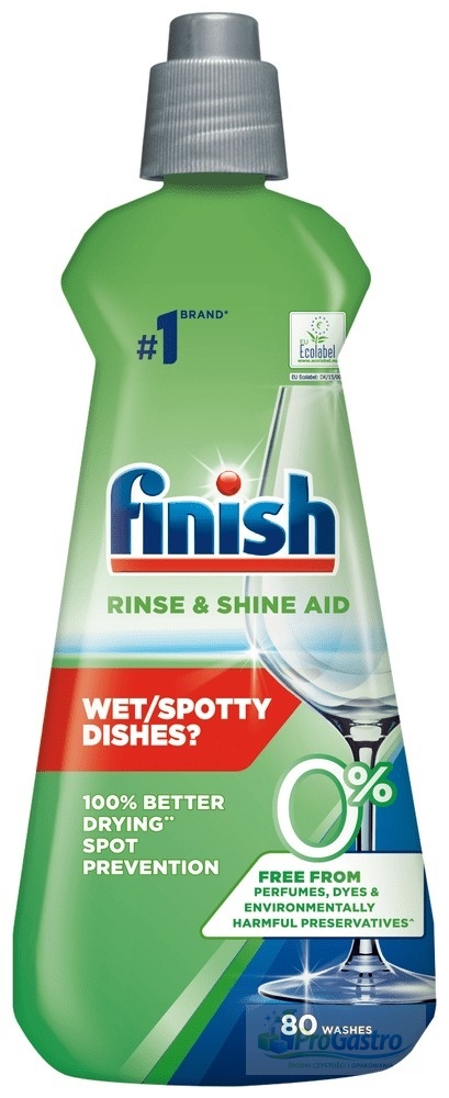 FINISH Eco 0% Shine&Dry Nabłyszczacz  do zmywarki 400ml