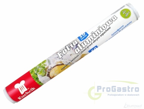 Folia aluminiowa Kuchcik 50 m x28 cm Folia aluminiowa Kuchcik 50 m x28 cm