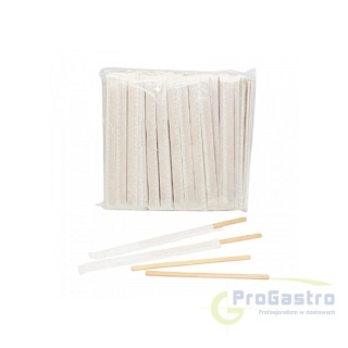 Mieszadełko drewniane 14 cm pakowane pojedynczo w papierek 1000 sztuk