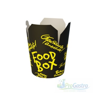 Opakowanie Kebab Box Asian Box 750 ml 50 sztuk Czarny 100% Papier 0% Plastic