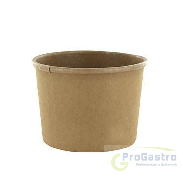 Miska papierowa kraft na zupę 460 ml kraft 25 sztuk Eko Miska papierowa kraft na zupę 460 ml kraft 25 sztuk Eko