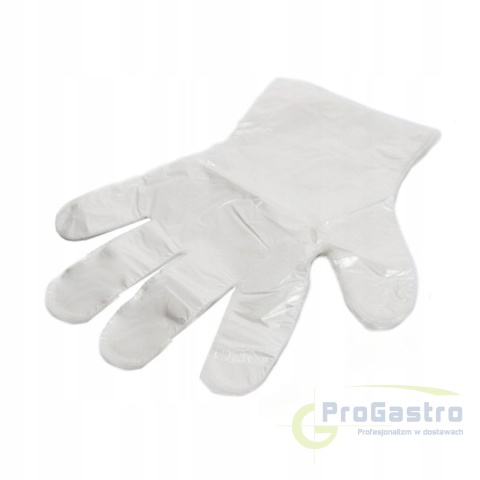Rękawice Foliowe 100 sztuk HDPE Rozmiar S
