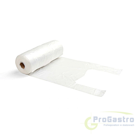 Reklamówki foliowe zrywki rolka t-shirt 5 kg 160 sztuk 22/42 8 mic Reklamówki foliowe zrywki rolka t-shirt 5 kg 160 sztuk 22/42 8 mic