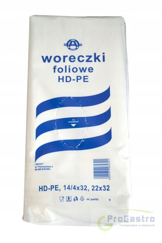 Torebki HDPE 14x4x32 cm A700 Torebki HDPE 14x4x32 cm A700