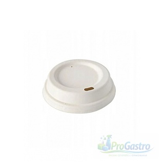 Wieczko do kubka papierowego 90 mm z pulpy celulozowej 50 sztuk białe EKO