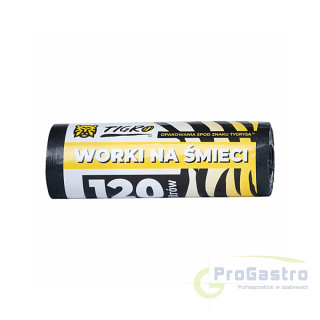 Worki na śmieci 120 L 25 szt LDPE grube