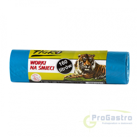 Worki na śmieci 160 l niebieskie 10 sztuk Worki na śmieci 160 l niebieskie 10 sztuk